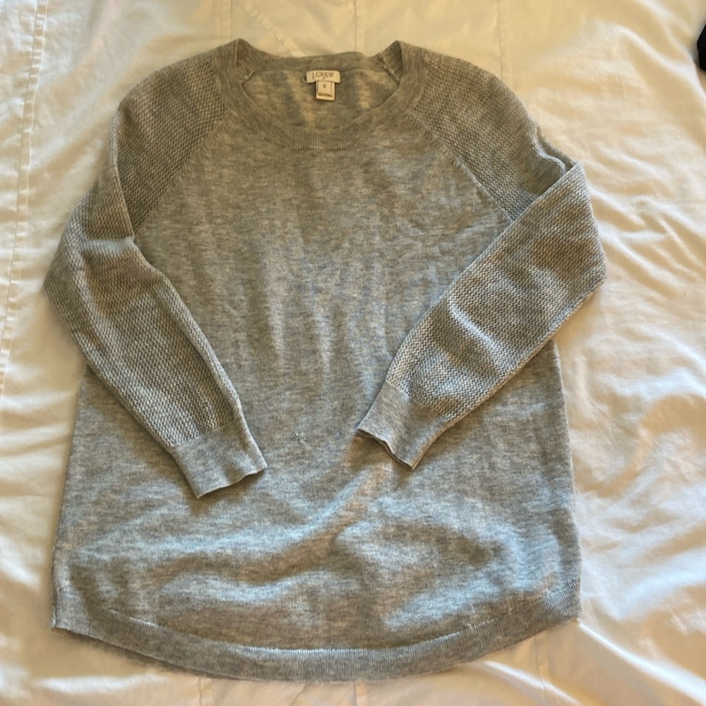 J. Crew sheer sleeved sweater
